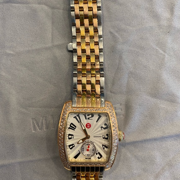 Michele diamond urban mini watch main image 4